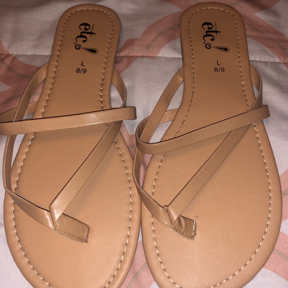 Brand new tan sandals